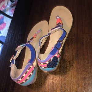 Betsy Johnson colorful sandals